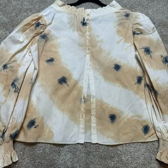 Sea New York Tye Die Print Long Sleeve Button Down Back - Picture 4 of 4